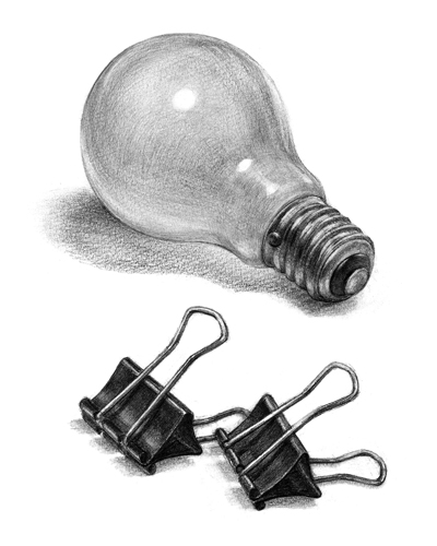 電球とクリップ