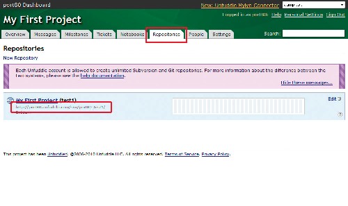 RepositoriesタブにあるグレーのURLがSubversionリポジトリ