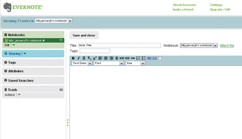文字装飾も充実したエディタ画面