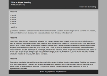 【3-1】左側のサブコンテンツ(leftColumn)に、float: leftとwidth: 160pxを指定。親ボックスの左側に配置される。ここまでは、2段組みと同じ作業の流れ