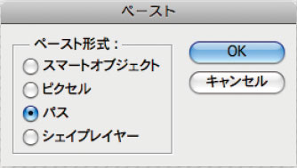 【1-1】パスのみ使用するので、「パス」を選択