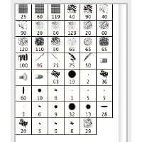 【3-2】Photoshop CS5にはあらかじめブラシプリセットが登録されているので利用したい。「素材ブラシ」「ドライメディアブラシ」などアナログの質感があるブラシが登録されている