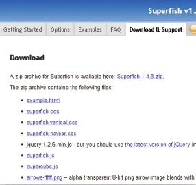 【1-1】http://users.tpg.com.au/j_birch/plugins/superfish/#download