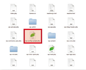 【03】wp_config-sample.php ファイルを使って、WordPressの設定ファイルを作成する。