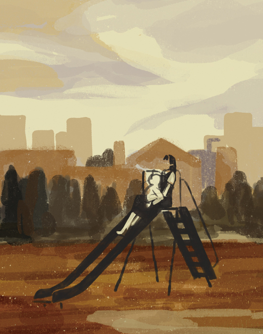 ブラシを作成して下塗りを行う