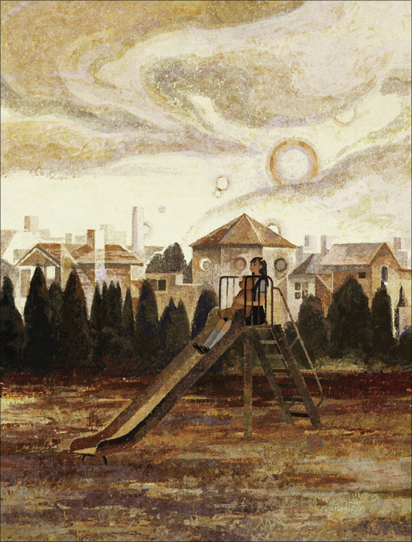 油彩風のタッチで描くノスタルジックな心象風景