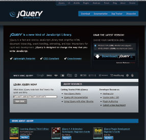 【1-1】jQuery 公式サイト（http://jquery.com/download/）からダウンロードする。