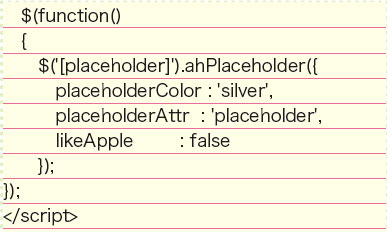 【4-3】placeholderAttrをplaceholder属性に設定する場合。