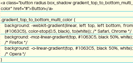 【6-3】青から白に変わる途中で黒を差し込む場合のHTML＋CSS。