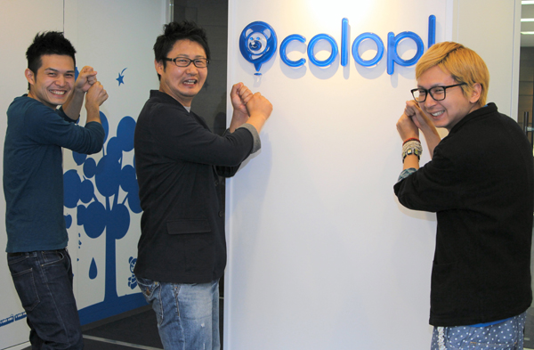 「プロ野球PRIDE」の制作メンバー。左からエンジニアの菅原氏、プロジェクトマネージャの石渡氏、アートディレクターの大室氏