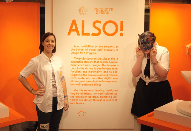 「ALSO!」プロジェクトのブースでインスタレーションを体験させてくれた、キャサリンさん(左)とガイアさん