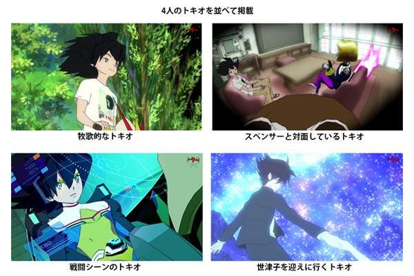 各シーンのトキオ