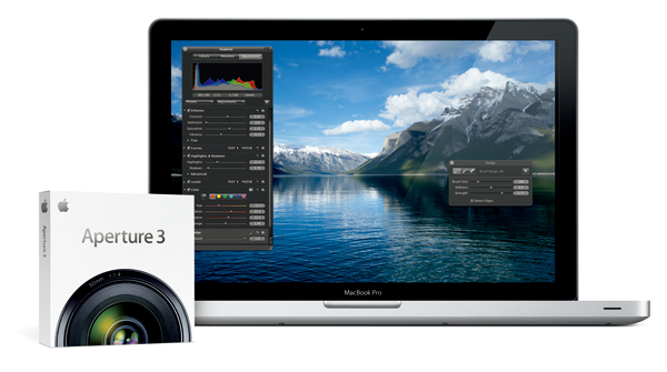 Aperture 3のパッケージとスクリーンショット