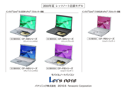 「Let's note」夏モデル