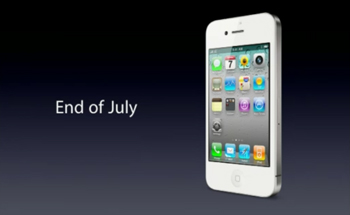 iPhone 4白モデルは7月末発売