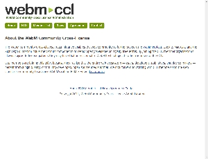 WebM CCLのWebサイト