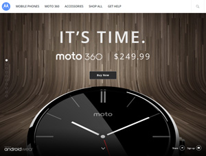 「Moto 360」公式サイト