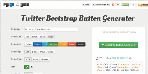 【05】Twitter Bootstrap Button Generator（http://www.plugolabs.com/twitter-bootstrap-button-generator/）