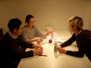 こうじさんと望月さんと打ち合わせ