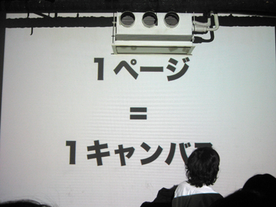 一枚の画像につき20秒、全部で20枚の画像をプレゼンテーションする