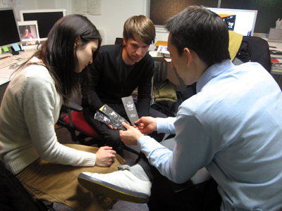 （写真左から）ミカさん、僕、辛島デイヴィッドさん