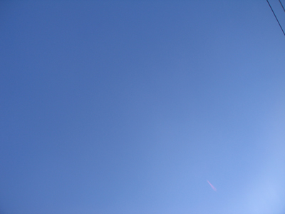 雲ひとつない青空