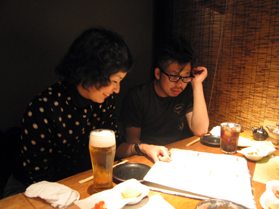 吉祥寺の居酒屋にて