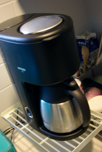 導入したてのコーヒーメーカー