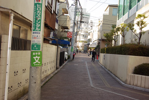 大通りから一歩奥に足を踏み入れると庶民的でのどかな住宅街です