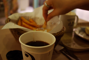 歩き疲れたら、お茶でのんびり