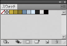 Illustratorでカラーパターンを表示した例