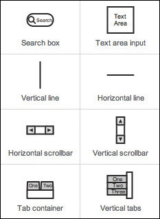 パーツ類は画面左カラム内に置いてあるので、ドラッグして配置しよう