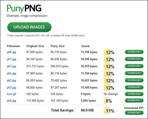 画像の劣化はなく、容量は 10KB近く削減できた