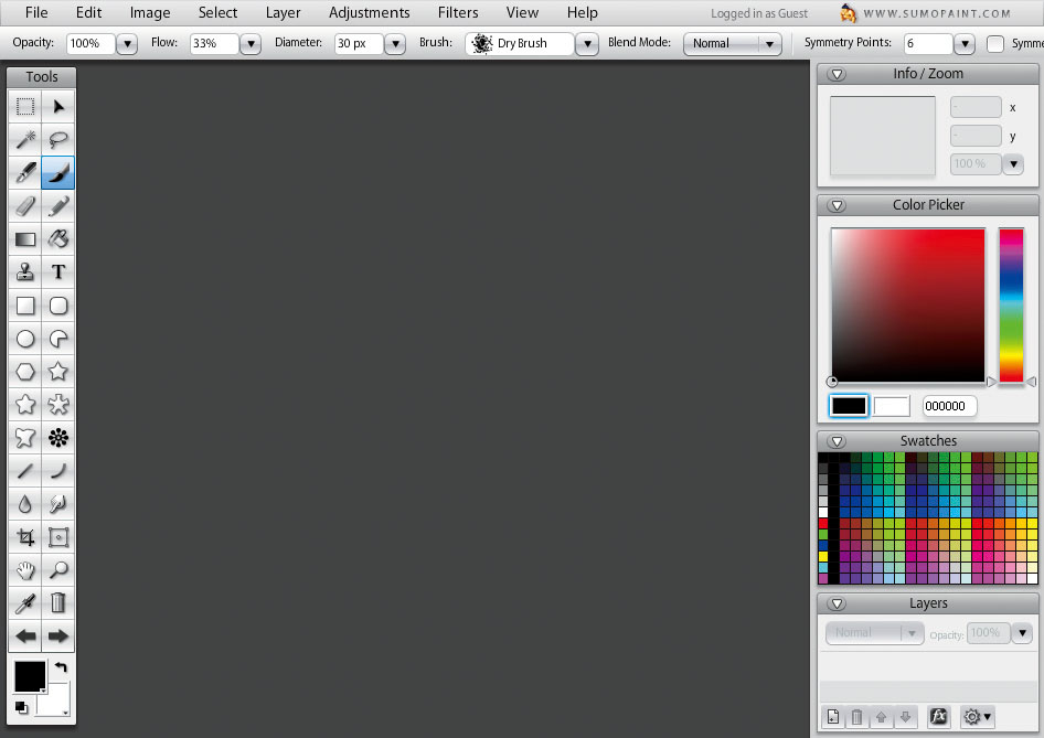 Photoshopに似たインターフェイスなので使いやすい