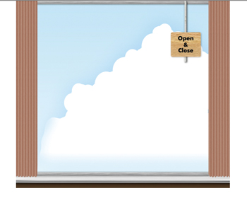 開閉したあとの画面にコンテンツを入れれば完成