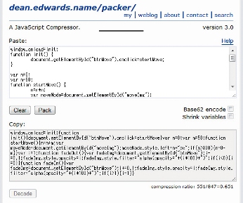 難読化したいコードをペーストしてボタンを押すだけで圧縮可能
