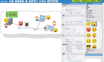 クオリティの高いオブジェクトが用意されおり、これらをマウス操作で配置していく
