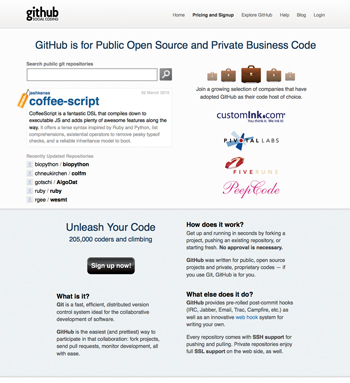 GitHubは今はやりのクラウドを使った分散型のバージョン管理システムだ
