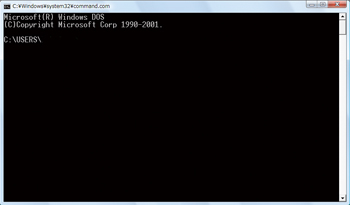 Windowsの場合は、コマンドプロンプトから実行する。Windowsキーを押してから、「command」と入力し、Enterキーを押せばコマンドプロンプトが立ち上がる