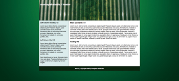 【6-2】ブラウザでページデザインをチェックする。フィクスドレイアウトは幅が固定されているため、左右に空きができる