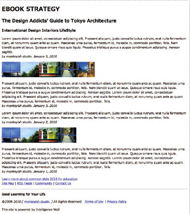 【1-1】サンプルページは、ヘッダー領域＋コンテンツ領域＋フッター領域の標準的な構造パターン