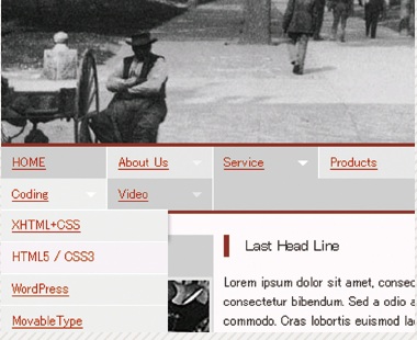 jQueryプラグインである「Superfish」を利用すると、ドロップダウン形式の階層型ナビゲーションを手軽に実現できる。コンテンツの階層構造を意識したメニューにしたい場合におすすめだ。