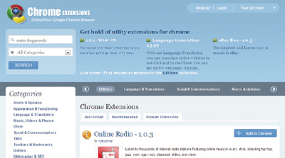 【1】Google Chrome Extensions（http://www.chromeextensions.org/）