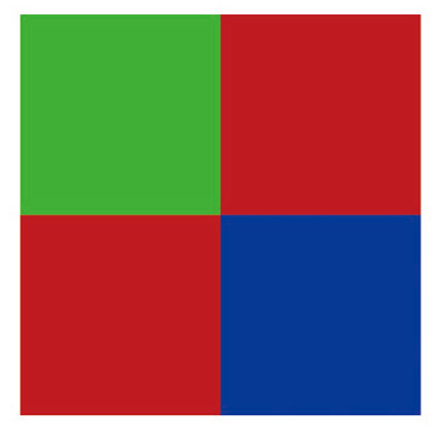 【14】赤色で大きな矩形を描いたあと、restore()で緑色・青色に戻してから矩形を描画している