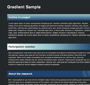CSS3上でグラデーションを指定できるlinear-gradientとradialgradient。これを利用することで、画像を使わなくても印象的なページの見出しをつくることができる。