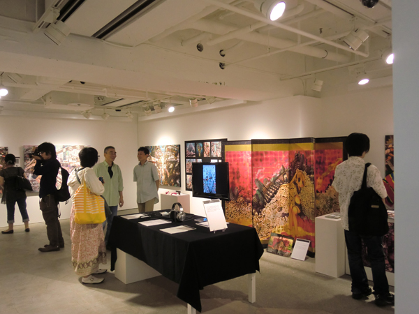 pixivとKaikai Kikiが共同でプロデュースするギャラリースペース「pixiv Zingaro」。2週間毎に新しい展示企画が行われている。写真はJohnHathway氏の「JH科学展」の様子