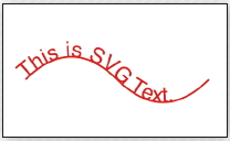 【3-13】パスに沿ってテキストを表示させることもできる。