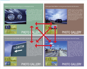【4-4】左下に固定したナビゲーションで自在に移動が可能になる。