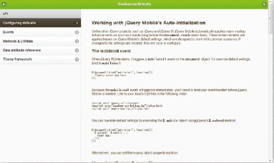 【10】jQuery Mobile Docs - Configuring default settings