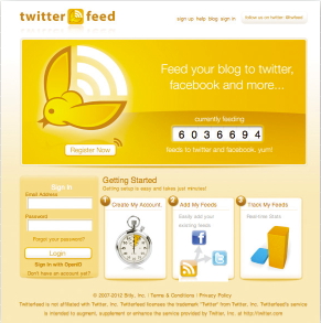 【09】Twitterfeed（http://twitterfeed.com/）